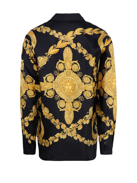 versace camicia nera|Camicie VERSACE Uomo .